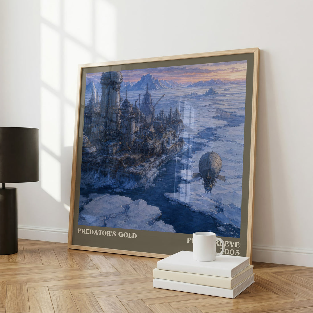 Predator's Gold literary print framed by window – literary home decor
