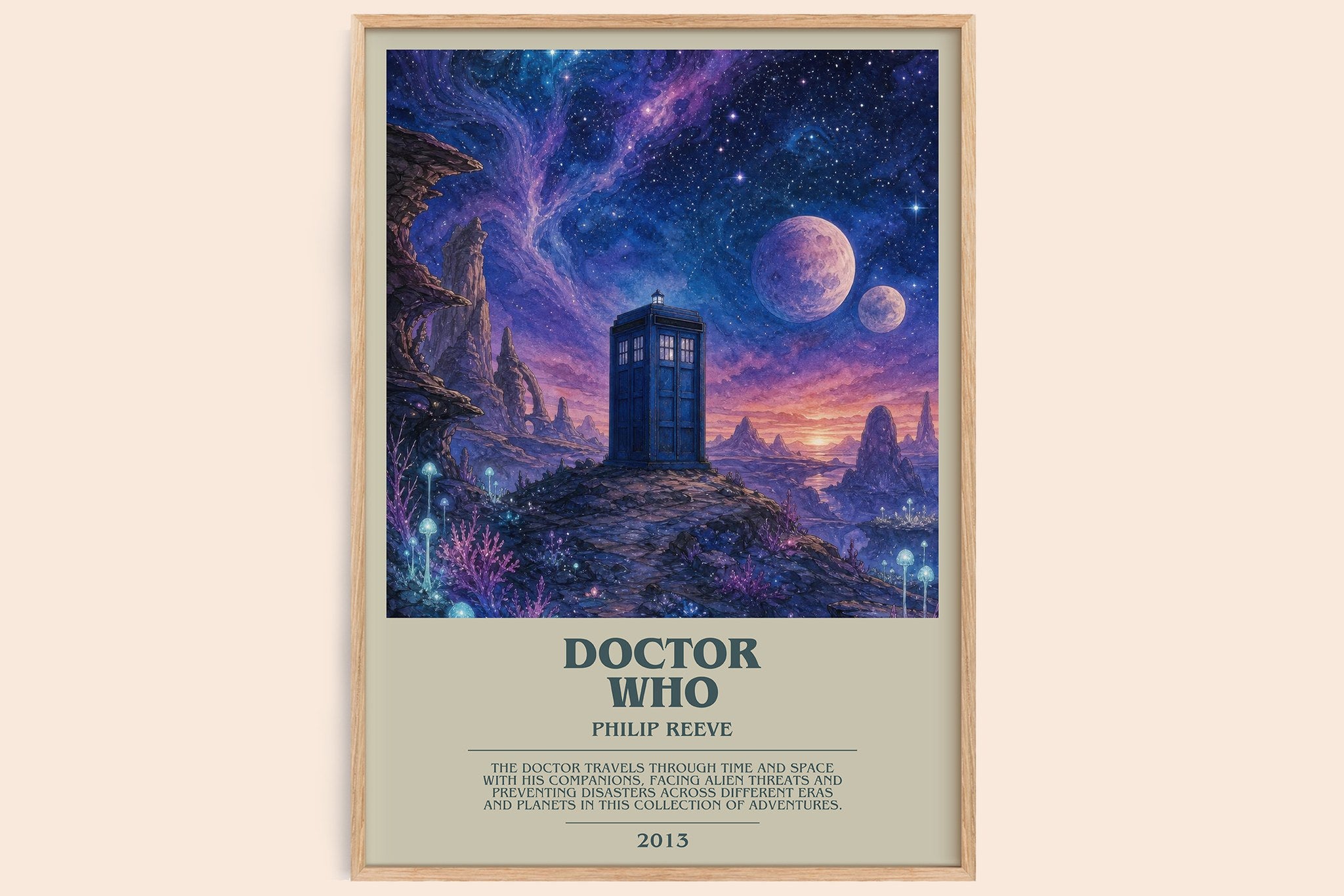 Doctor Who Bookish Wall Art by Philip Reeve