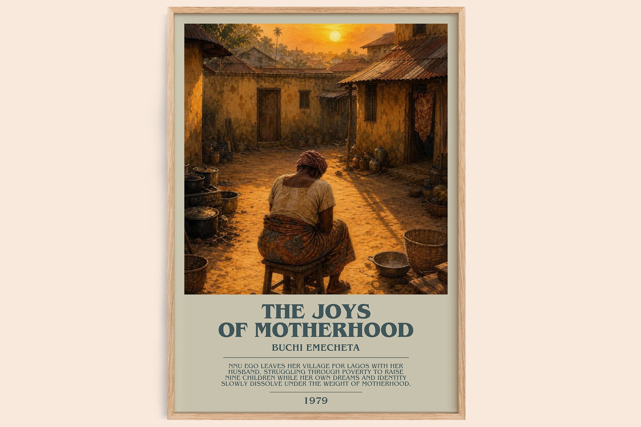 The Joys of Motherhood Bookish Wall Art by Buchi Emecheta
