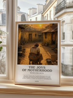 The Joys of Motherhood bookish poster colour and style options – Buchi Emecheta book art