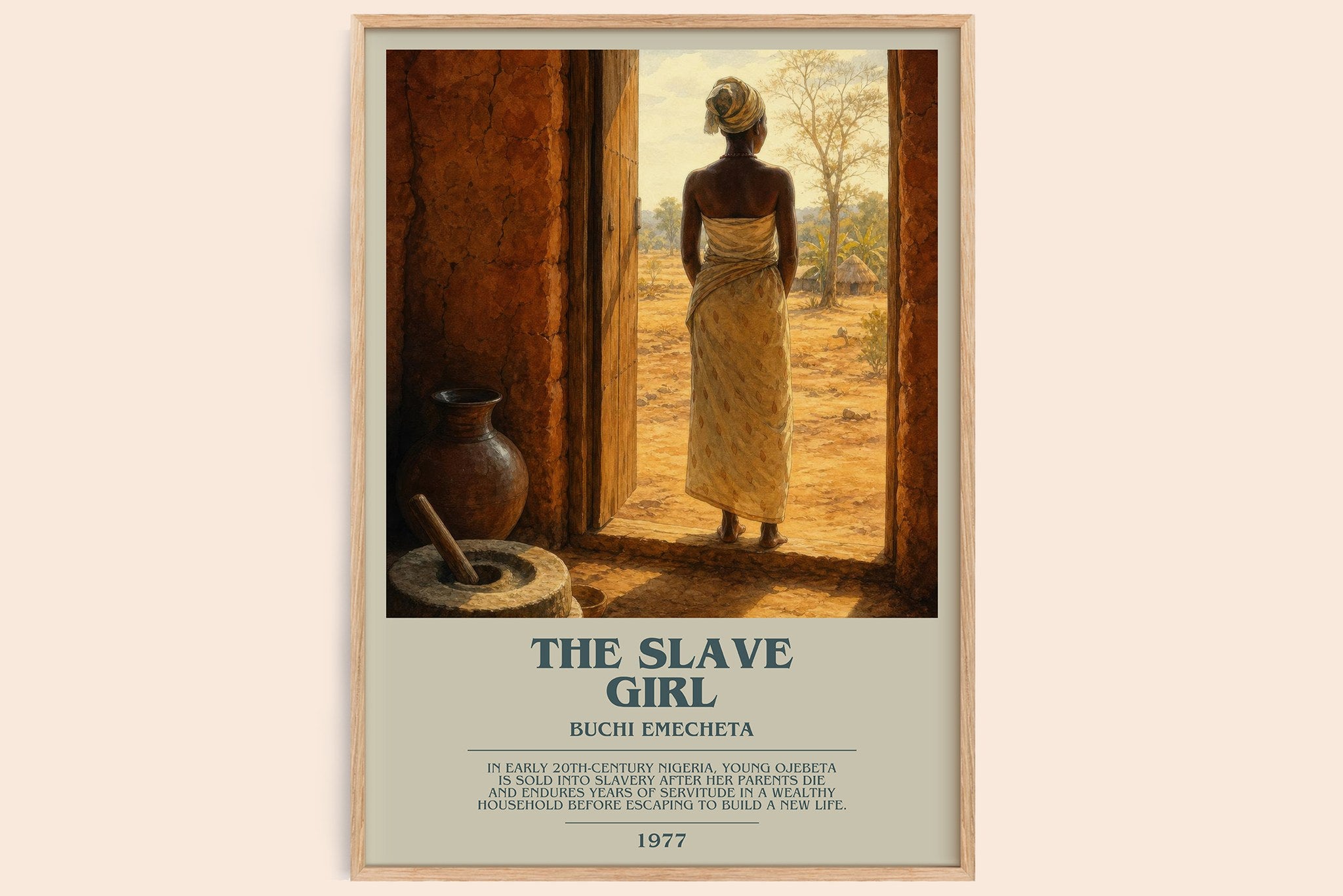 The slave girl Bookish Wall Art by Buchi Emecheta