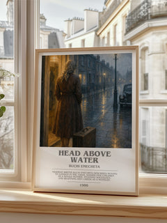 Head above water bookish poster colour and style options – Buchi Emecheta book art