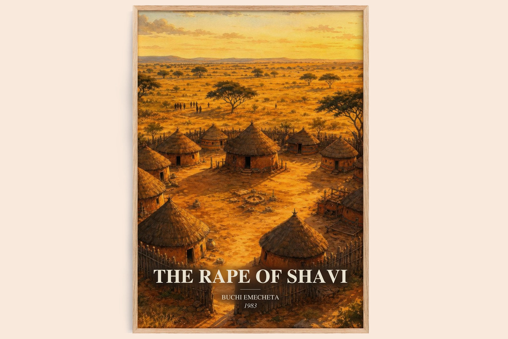 The rape of Shavi Book Watercolour Illustration by Buchi Emecheta