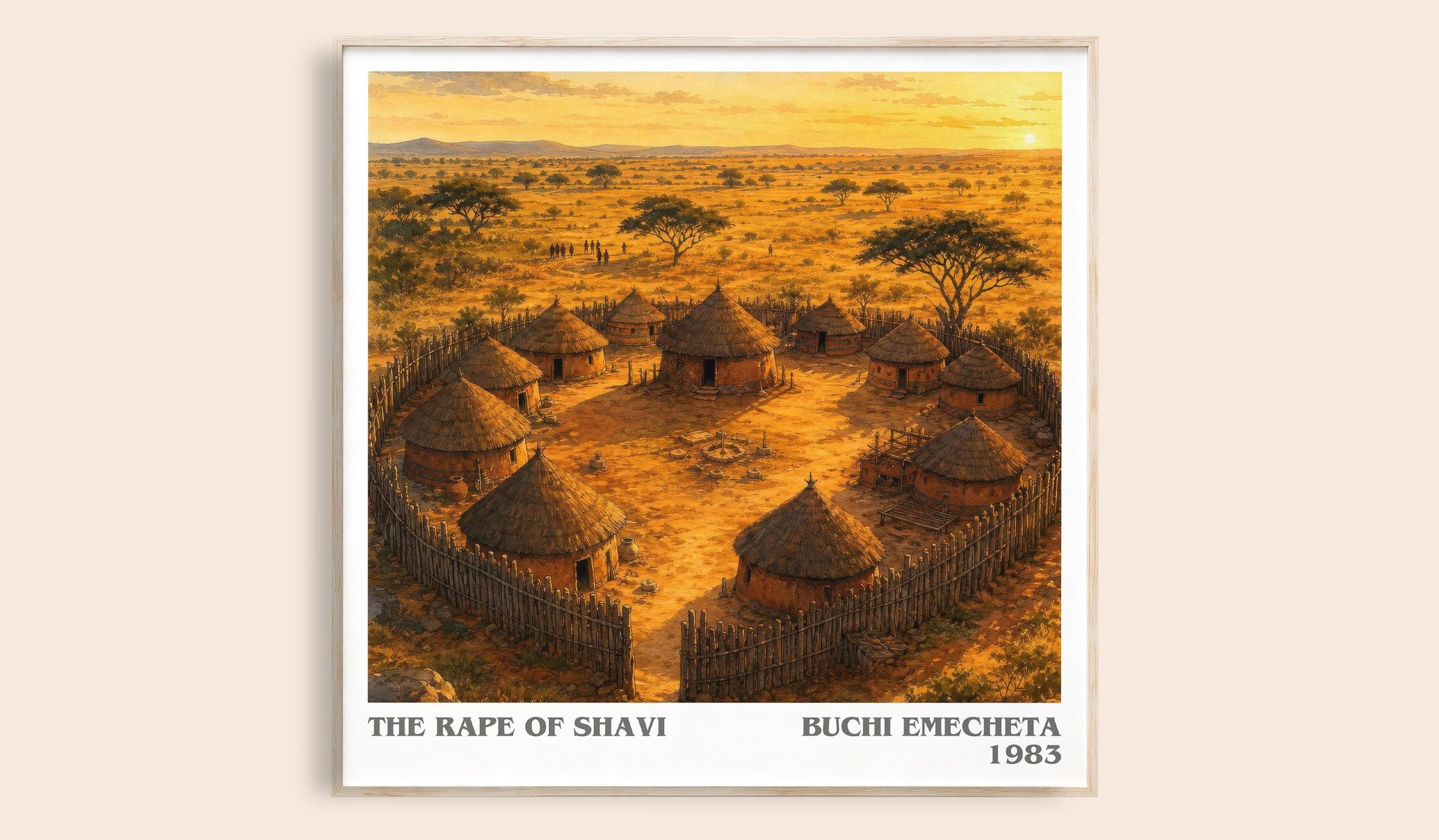 The rape of Shavi Literary Art Print by Buchi Emecheta