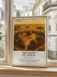 The rape of Shavi bookish poster colour and style options – Buchi Emecheta book art