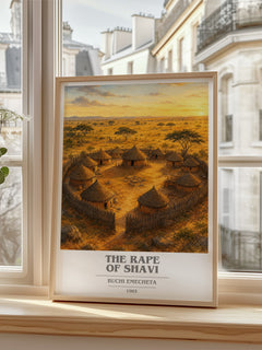 The rape of Shavi book cover poster colour and style options – Buchi Emecheta book art