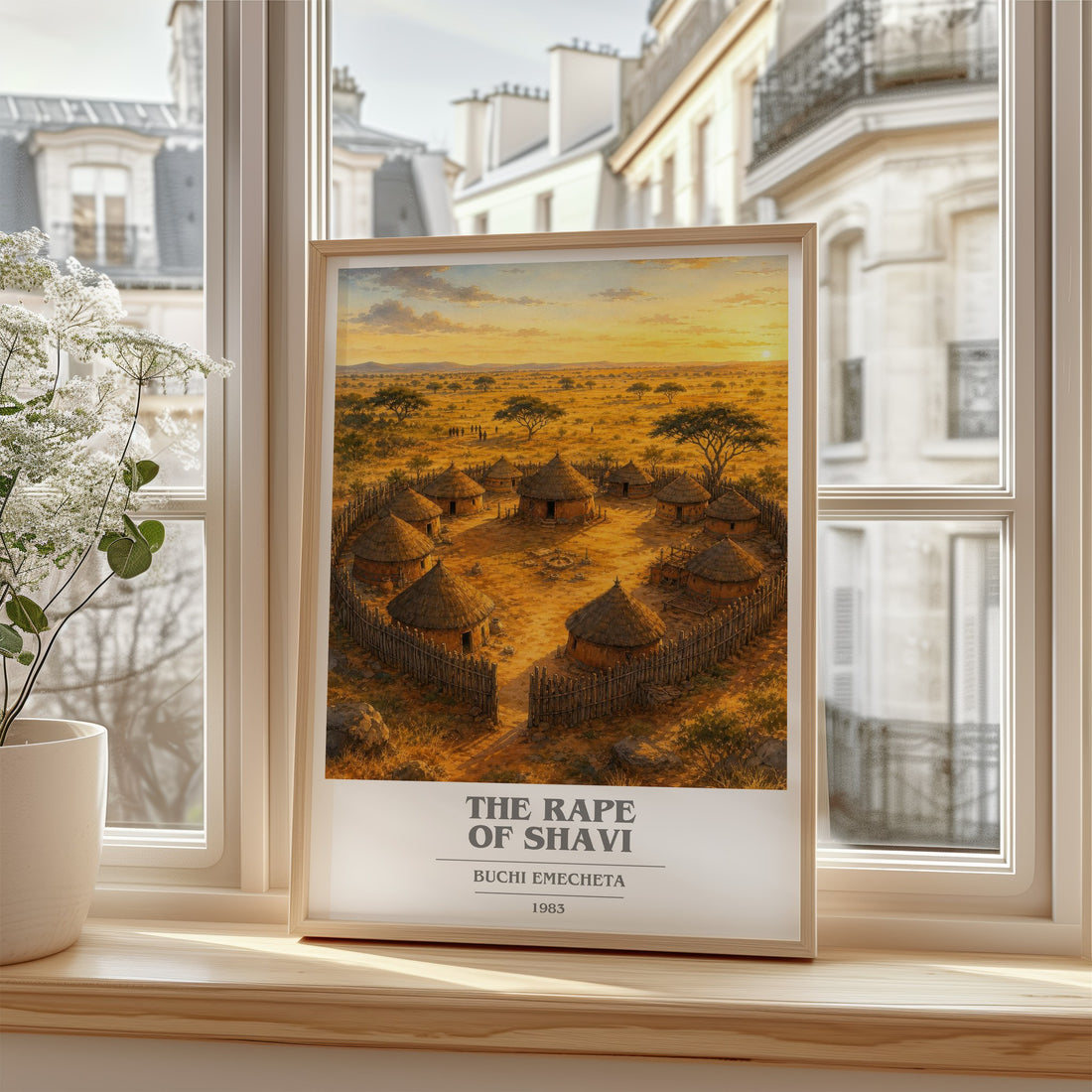 The rape of Shavi book cover poster colour and style options – Buchi Emecheta book art