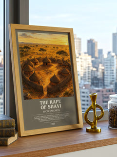 The rape of Shavi bookish print framed by window – literary home decor