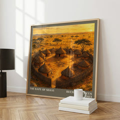 The rape of Shavi literary print framed by window – literary home decor
