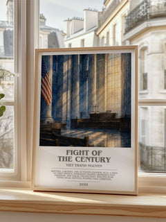 Fight of the Century bookish poster colour and style options – Viet Thanh Nguyen book art