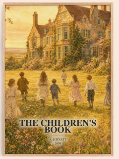 The Children's Book watercolour book poster by A. S. Byatt – framed literary art print