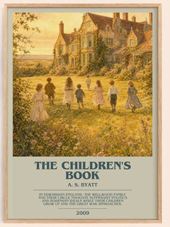 The Children's Book bookish book poster by A. S. Byatt – framed literary art print