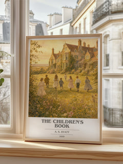 The Children's Book book cover poster colour and style options – A. S. Byatt book art