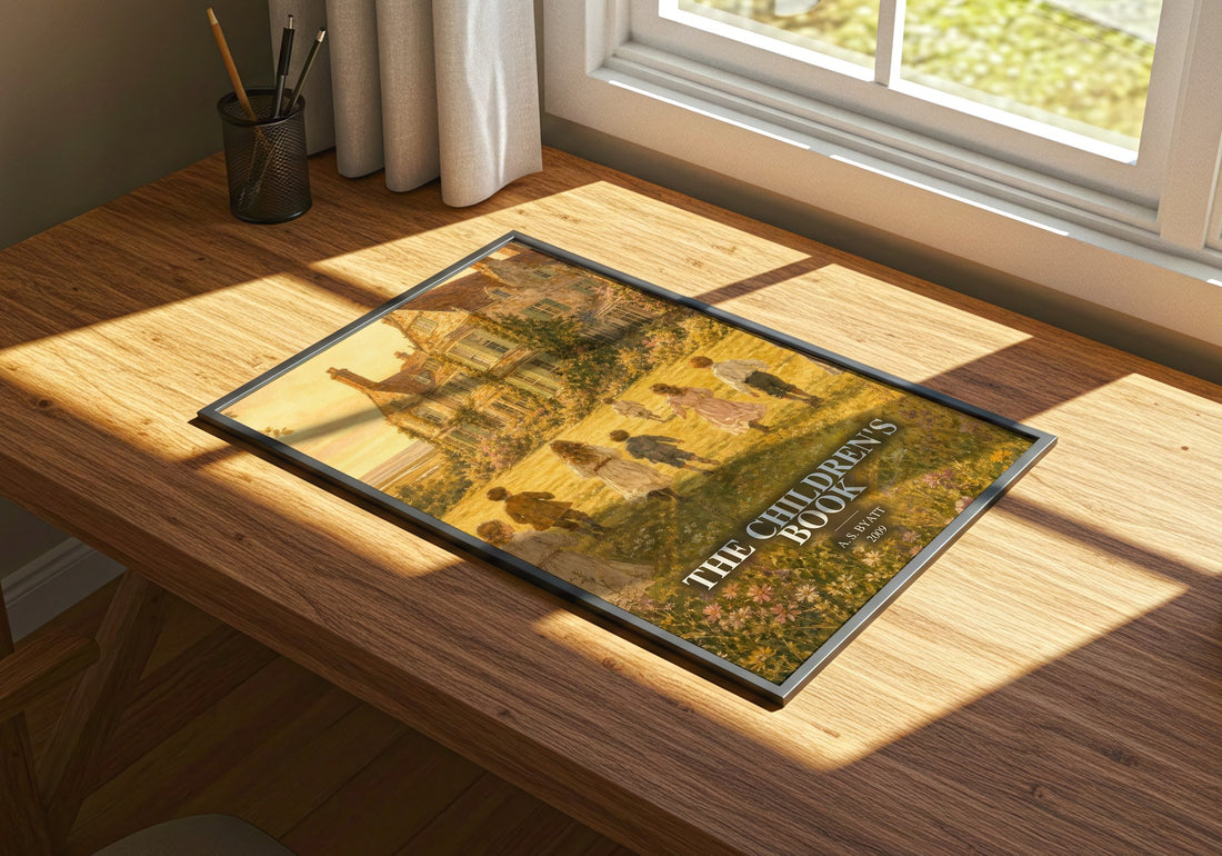 The Children's Book watercolour book poster framed on wall – historical fiction wall art