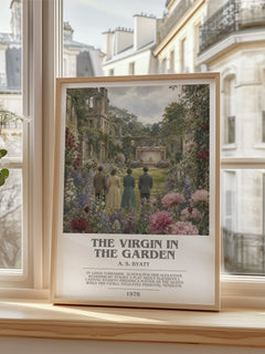 The virgin in the garden bookish poster colour and style options – A. S. Byatt book art