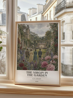 The virgin in the garden book cover poster colour and style options – A. S. Byatt book art