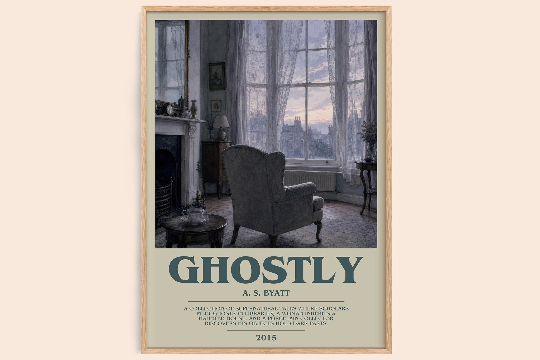 Ghostly Bookish Wall Art by A. S. Byatt