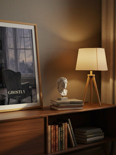Ghostly watercolour print on bookshelf – A. S. Byatt fan gift