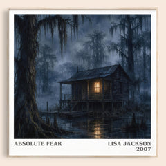 Absolute Fear literary book poster by Lisa Jackson – framed literary art print