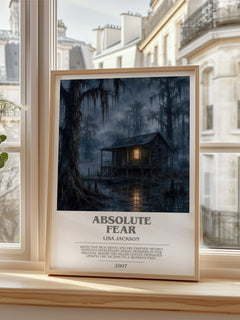 Absolute Fear bookish poster colour and style options – Lisa Jackson book art