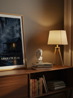 Absolute Fear watercolour print on bookshelf – Lisa Jackson fan gift