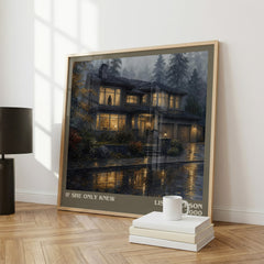 If She Only Knew literary print framed by window – literary home decor