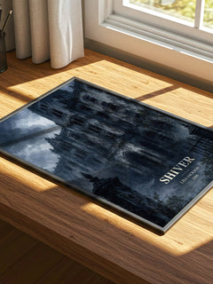 Shiver watercolour book poster framed on wall – thriller wall art