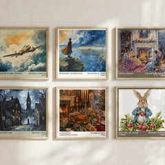 A Regency Christmas Feast literary art print colour and style options – Patricia Rice book art