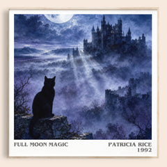 Full Moon Magic literary book poster by Patricia Rice – framed literary art print