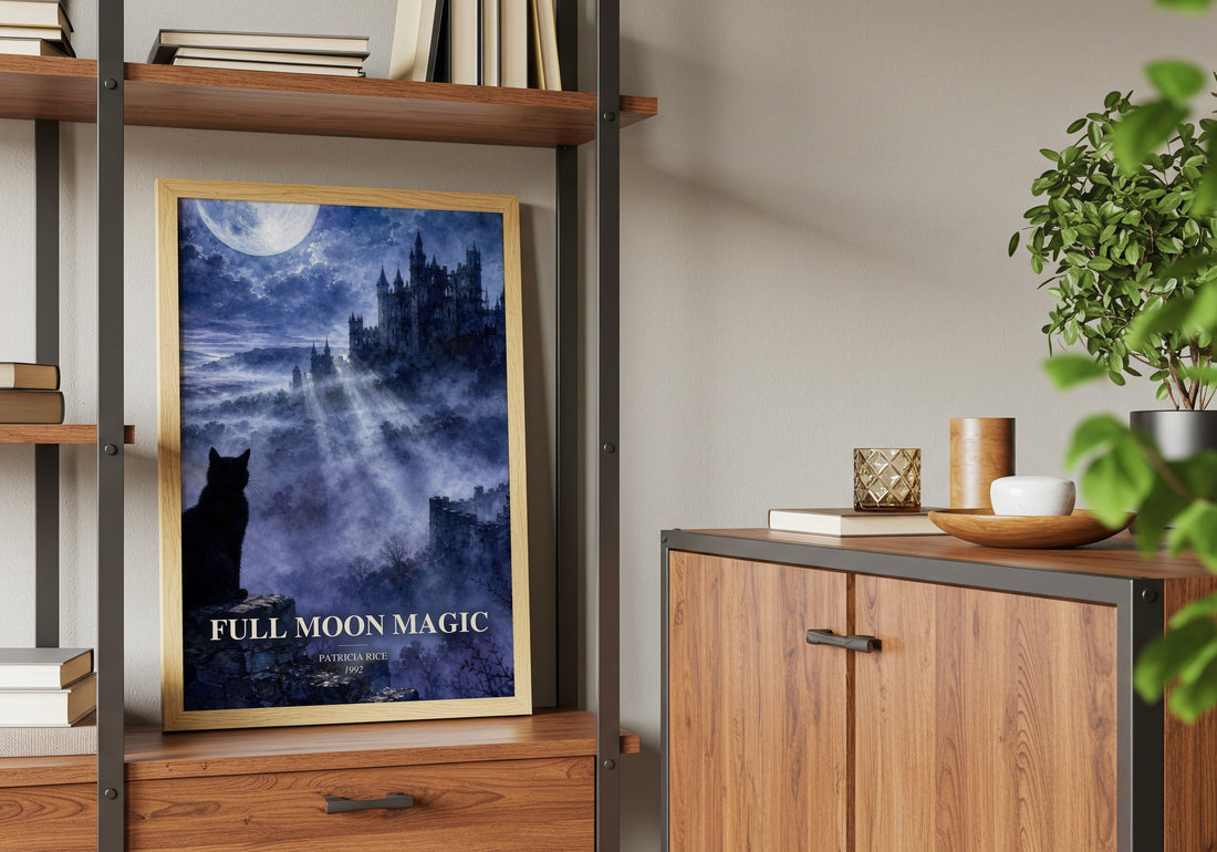 Full Moon Magic book watercolour illustration paper finish options – matte satin gloss