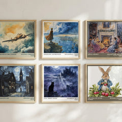 Full Moon Magic literary art print colour and style options – Patricia Rice book art
