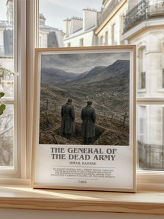 The General of the Dead Army bookish poster colour and style options – Ismail Kadare book art