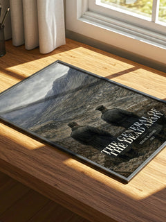 The General of the Dead Army watercolour book poster framed on wall – literary fiction wall art