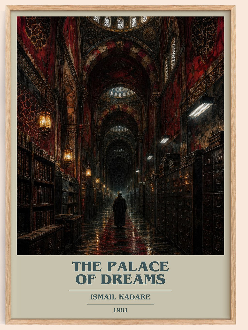 The Palace of Dreams book cover book poster by Ismail Kadare – framed literary art print