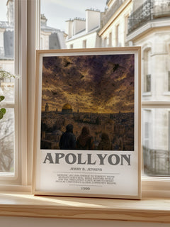 Apollyon bookish poster colour and style options – Jerry B. Jenkins book art