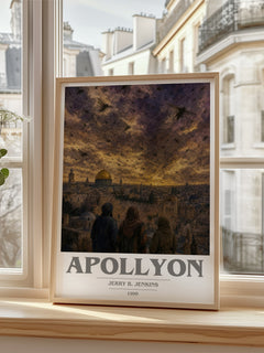 Apollyon book cover poster colour and style options – Jerry B. Jenkins book art