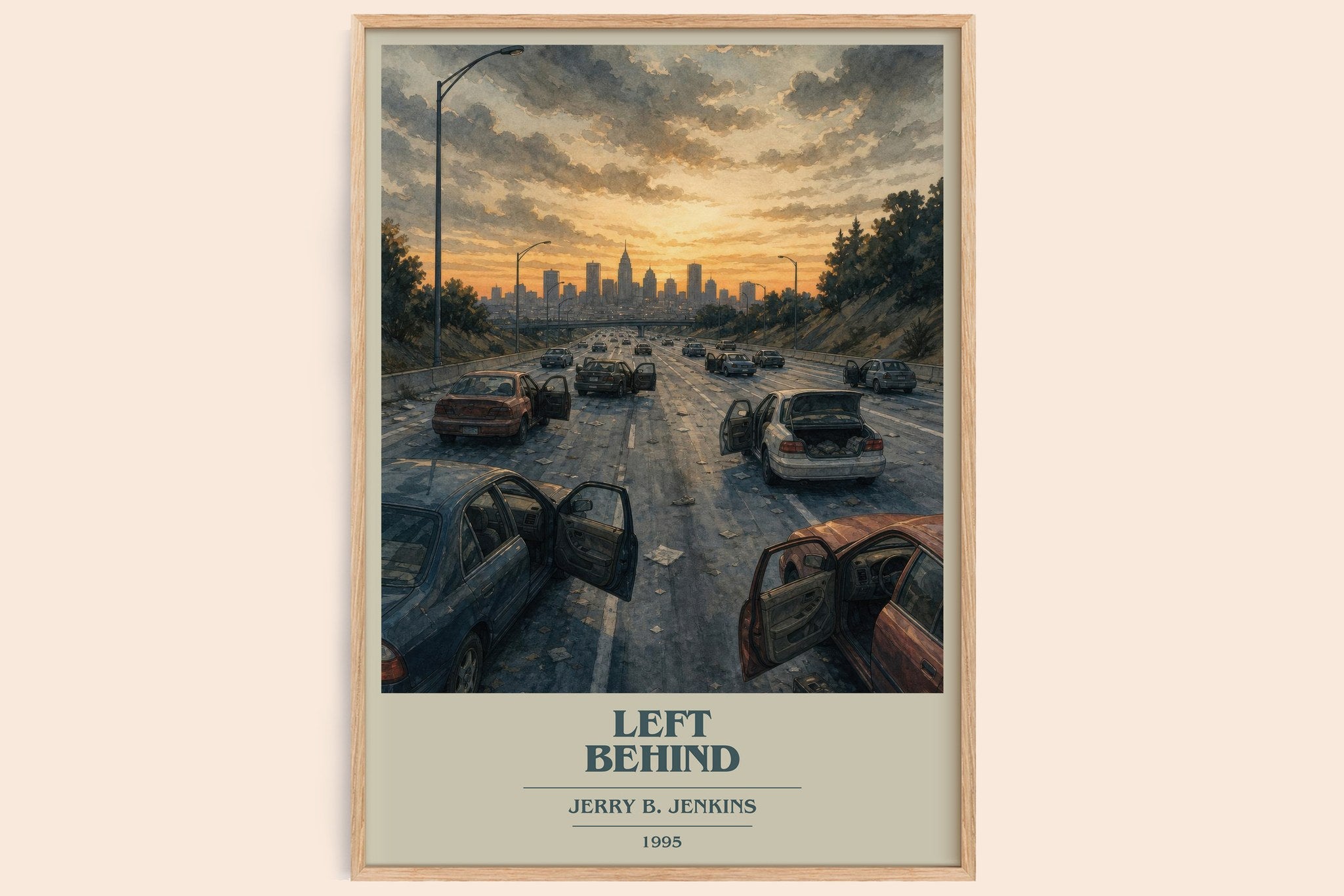 Left Behind Book Cover Poster by Jerry B. Jenkins
