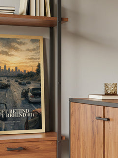 Left Behind (Left Behind #1) book watercolour illustration paper finish options – matte satin gloss