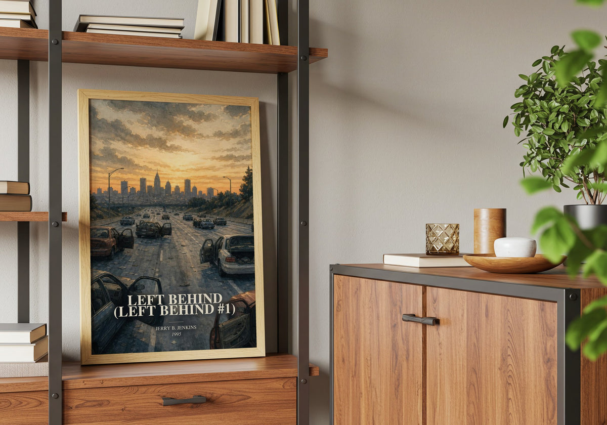 Left Behind (Left Behind #1) book watercolour illustration paper finish options – matte satin gloss