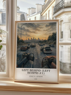 Left Behind (Left Behind #1) book cover poster colour and style options – Jerry B. Jenkins book art