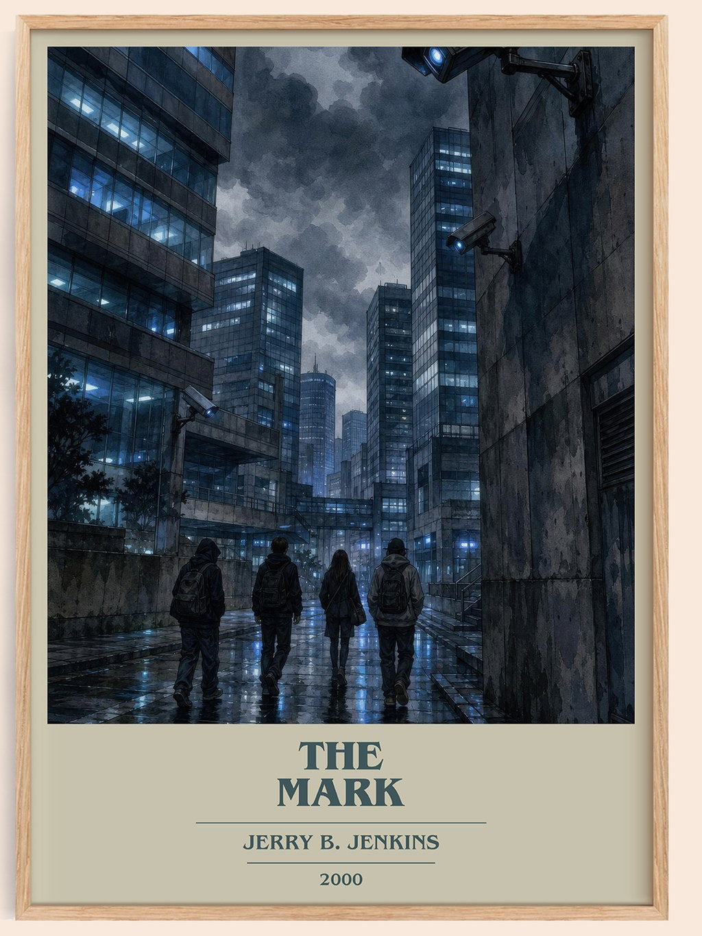 The Mark book cover book poster by Jerry B. Jenkins – framed literary art print