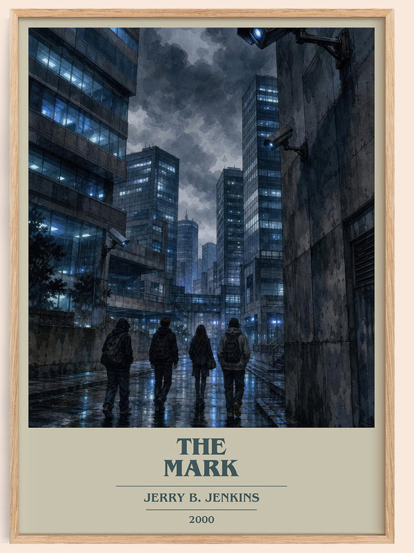 The Mark book cover book poster by Jerry B. Jenkins – framed literary art print