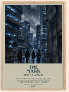 The Mark bookish book poster by Jerry B. Jenkins – framed literary art print