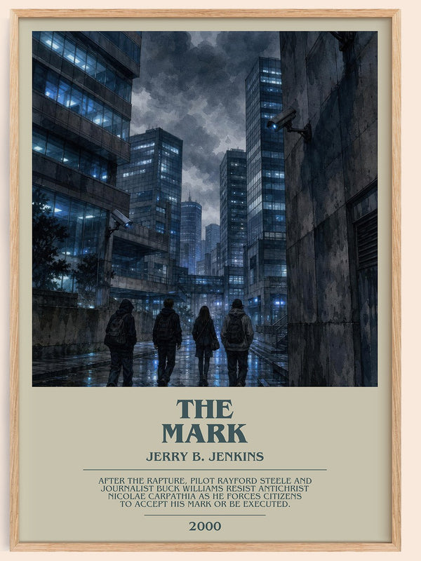 The Mark bookish book poster by Jerry B. Jenkins – framed literary art print