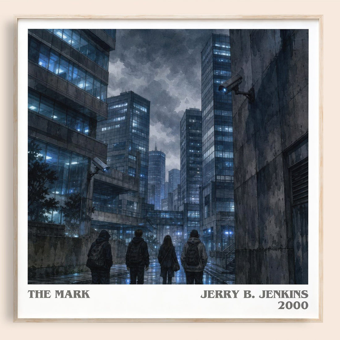 The Mark literary book poster by Jerry B. Jenkins – framed literary art print