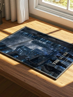 The Mark watercolour book poster framed on wall – thriller wall art