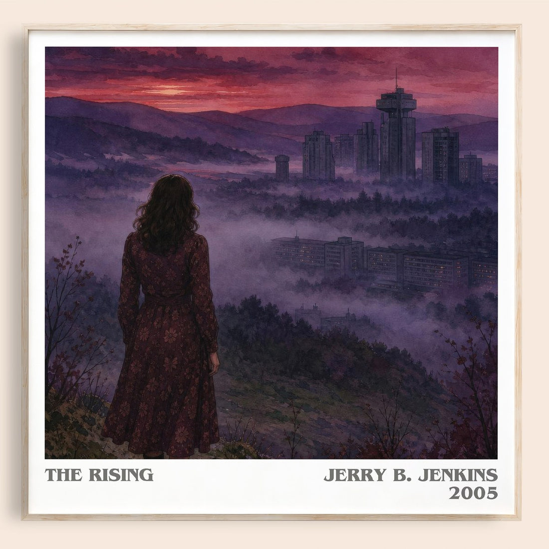 The Rising literary book poster by Jerry B. Jenkins – framed literary art print
