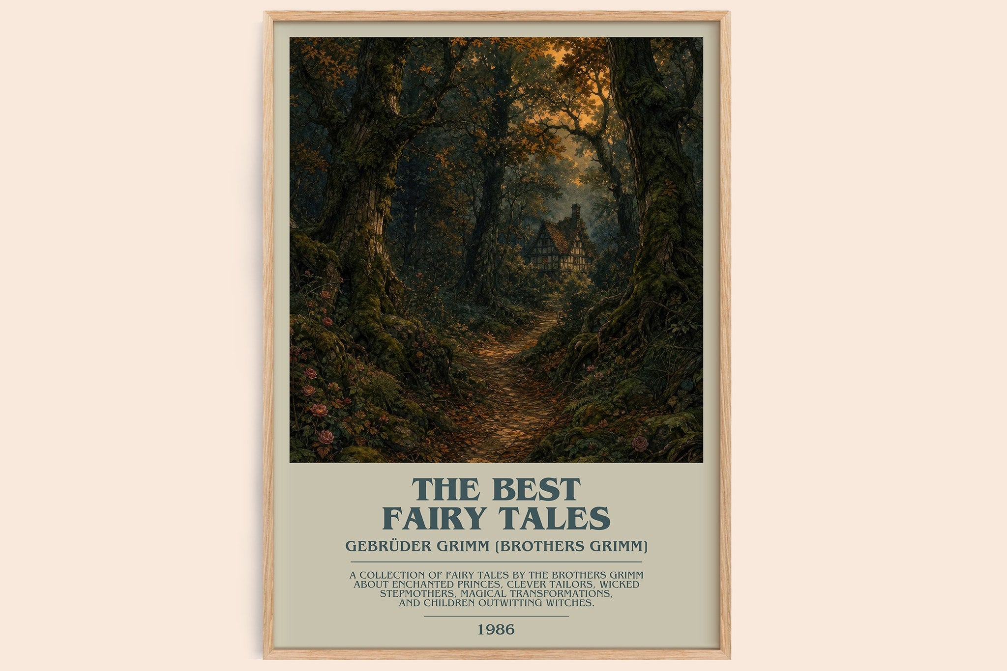 Best fairy tales Bookish Wall Art by Gebrüder Grimm [Brothers Grimm]