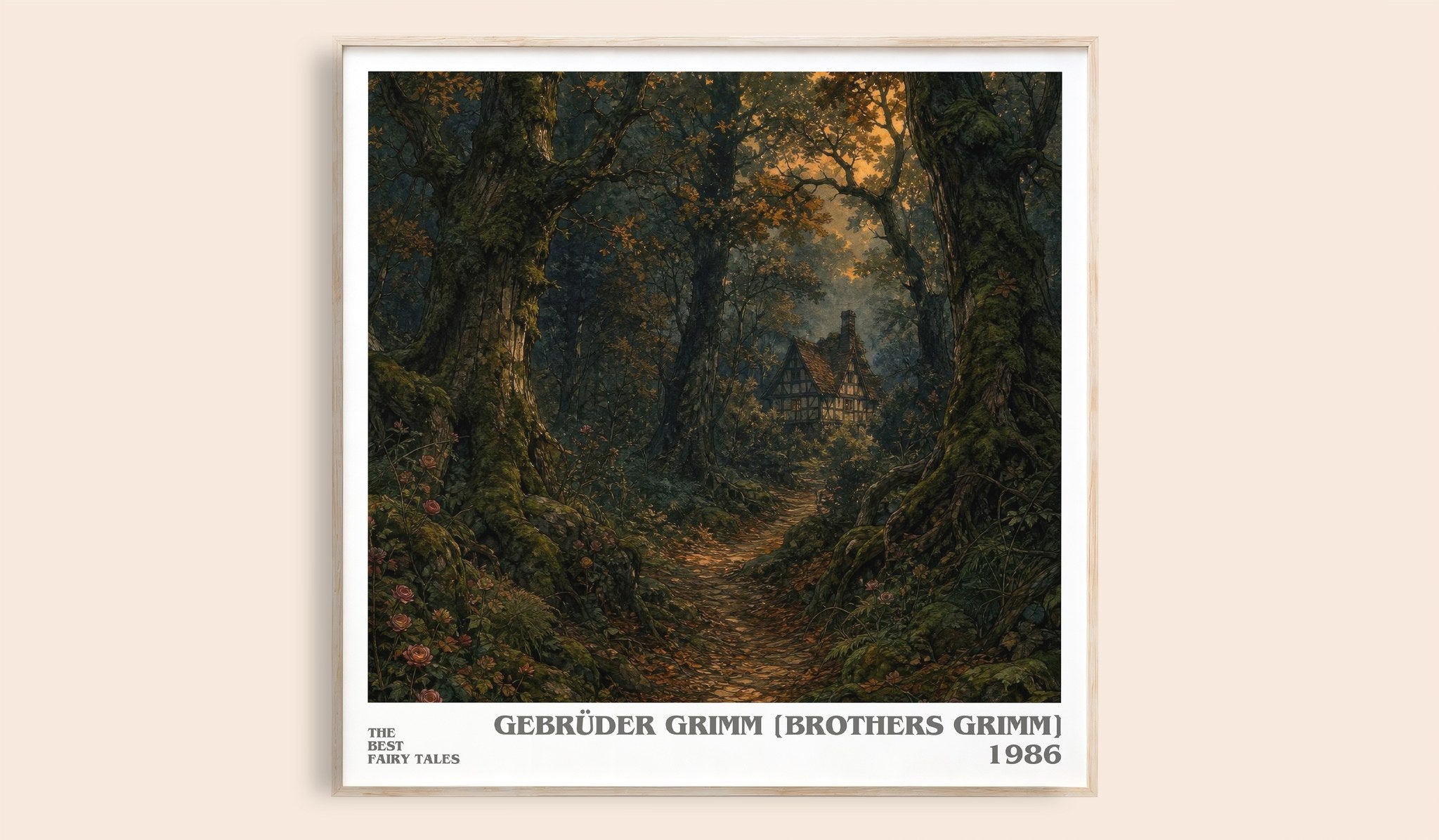 Best fairy tales Literary Art Print by Gebrüder Grimm [Brothers Grimm]