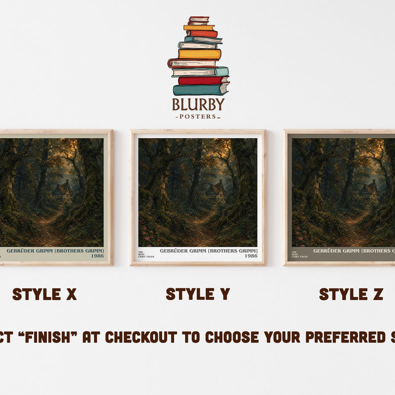 The Best fairy tales literary print in frame leaning in hallway – childrens wall art